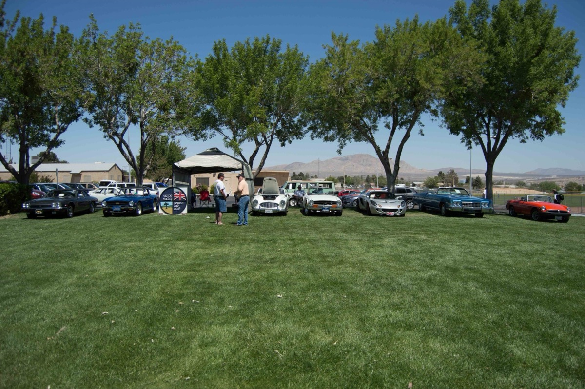 Classic British car at Victor Valley car show