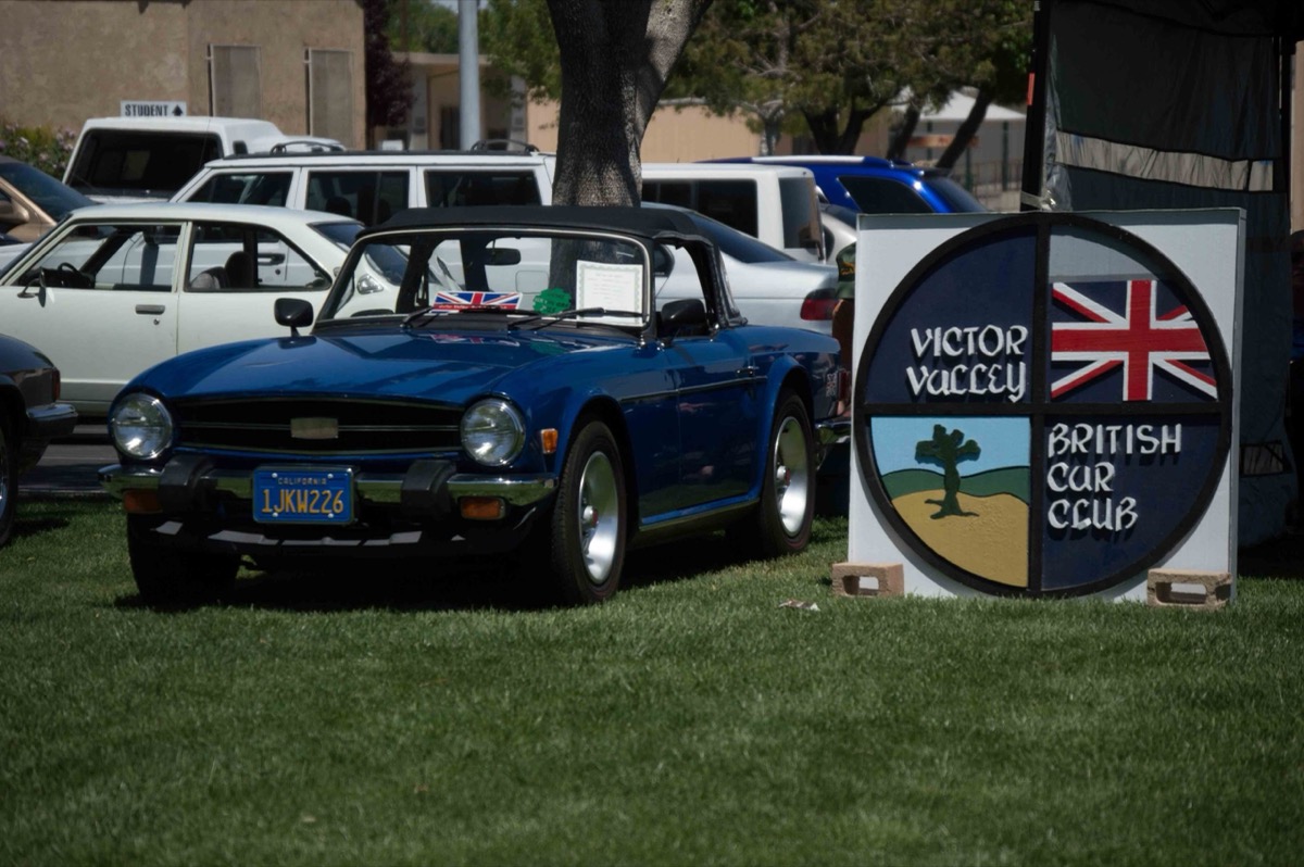 Restored British classic car